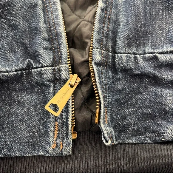 Vintage Carhartt Quilt-Lined Denim Jacket Sz 2XL